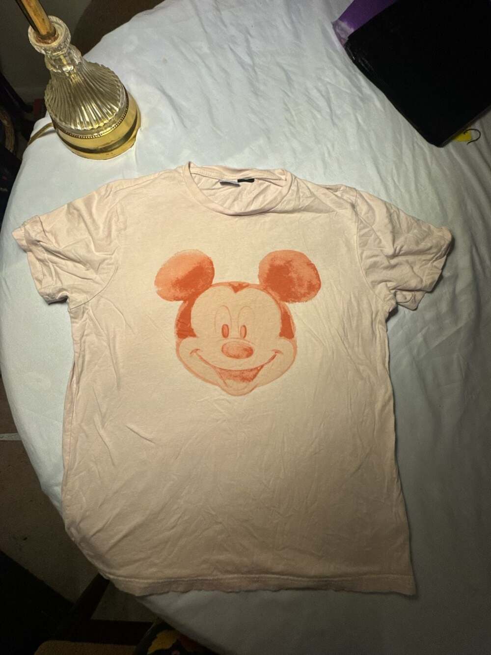 Disney Mickey Mouse Graphic T-Shirt Light Pink